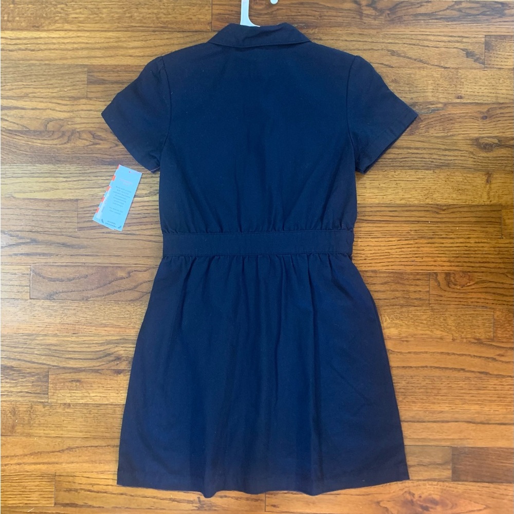 Girls Cat & Jack Navy Blue School Uniform Collar Dress w/ Button-up Front NWT
10